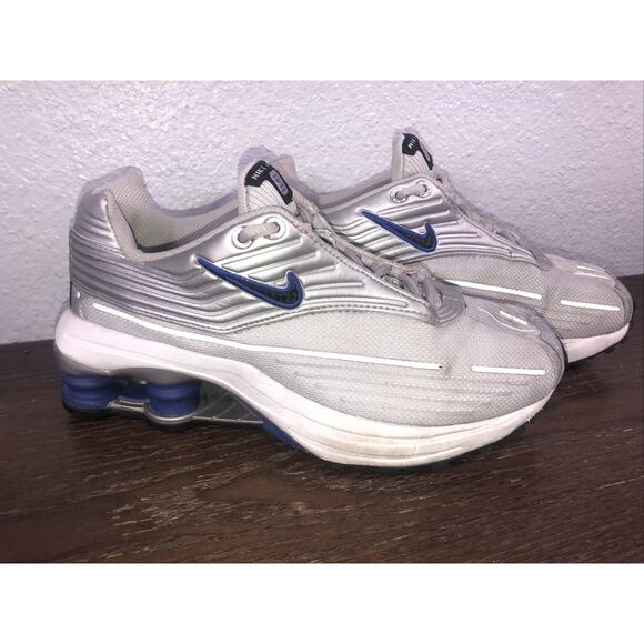 Rare 2002 Nike Shox Zest DS Mens Running Shoes 304112-001 Grey Blue Size 6Y - Picture 3 of 12